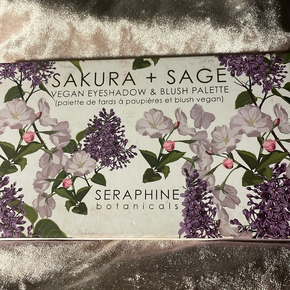 Serephine botanicals eyeshadow and blush palette